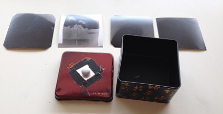 A lovely tea box makes a great portable camera. The second attempt was good… But why stop experimenting? The next 2 pictures were black...